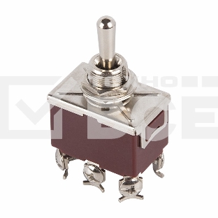 Тумблер 250V 15А (6c) (ON)-OFF-(ON) двухполюсныйRexant