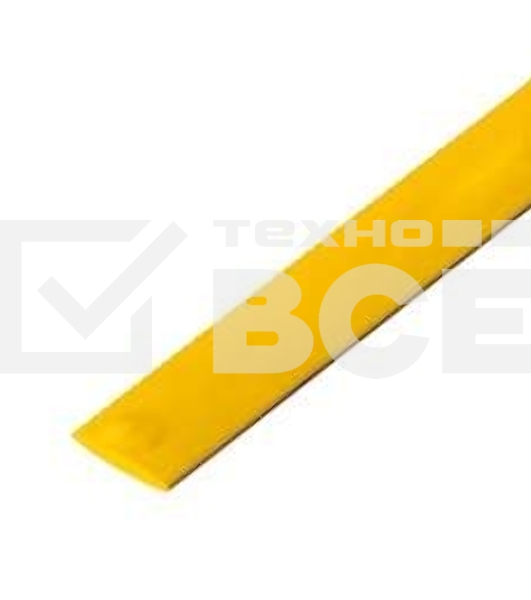 Трубка термоусадочная 6.0/3.0 1м желт. Rexant 20-6002