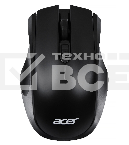 Мышь беспроводная Acer OMR030 черный, 1600 dpi, радиоканал, USB, кнопки - 4
