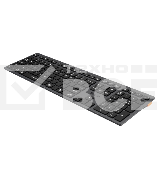 Клавиатура A4Tech Fstyler FBX50C беспроводная, USB, Bluetooth/Радиоканал, серый