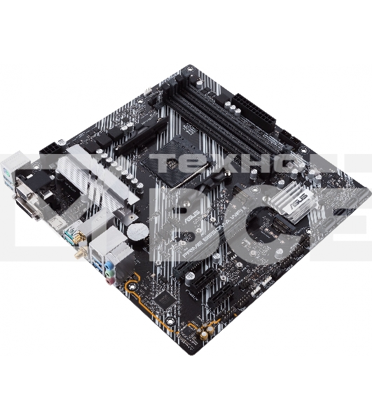 Материнская плата ASUS PRIME B550M-A WIFI II, AM4, AMD B550, 4xDDR4, 4xSATA, 2xM.2, 1xPCI-E 4.0 x16, 2xPCI-E x1, 1xDVI-D, 1xHDMI, 1xVGA, 1x 1Gb LAN, 2xUSB-A 3.2 Gen 2, 4xUSB-A 3.2 Gen 1, 3x3.5 мм, 7.1, Micro-ATX