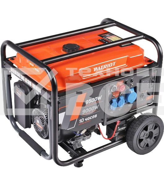Электрогенератор бензиновый Patriot GRA 9500AWS, 9.5 кВт, 75 дБ, 101 кг
