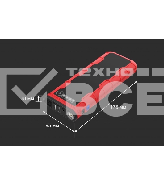 Пуско-зарядное устройство Artway JS-1018 ULTRA черный/красный