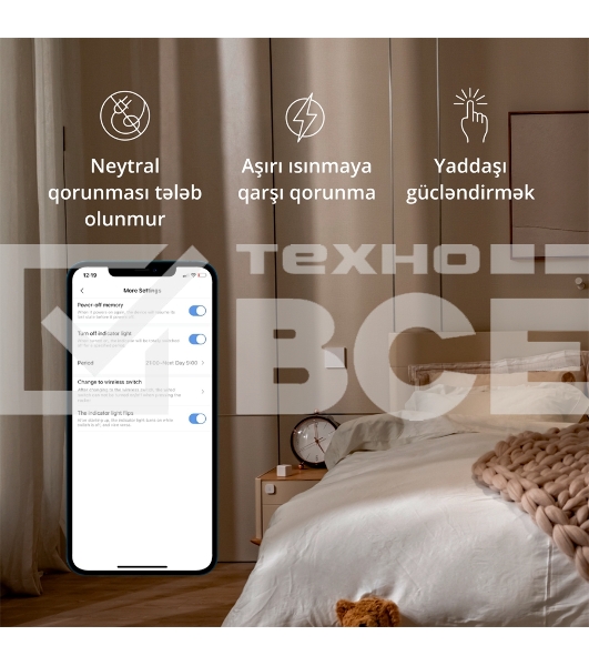 Выключатель умный одноклавишный Aqara Smart Wall Switch H1 (WS-EUK01)