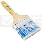 Кисть плоская 'Евро' 4', искусственная щетина, деревянная рукоятка MTX, фото5