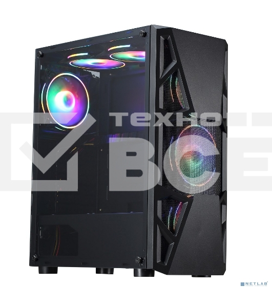 Компьютерный корпус Aerocool / Formula CL-3303B RGB черный без БП ATX 6x120mm 2xUSB2.0 1xUSB3.0 audio bott PSU