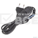 Шнур УШ-1КВ опрессованный с вилкой со встроенным выключателем 2х0,75/2метра, черный ИЭК, фото2