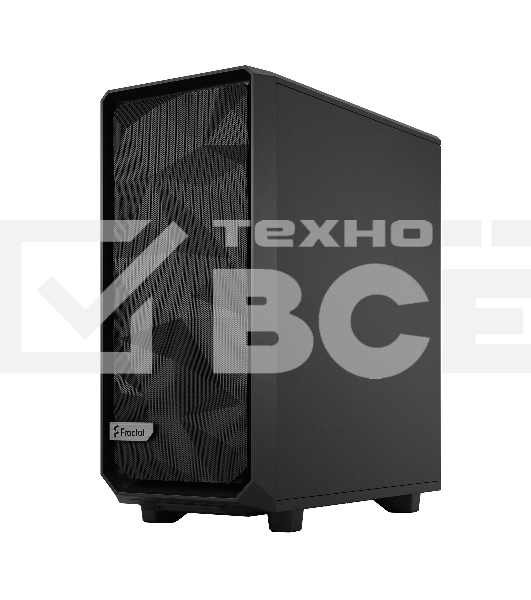 Компьютерный корпус Fractal Design MESHIFY 2 COMPACT BLACK - DARK TG/ATX, TG/2x140мм & 1x120мм fans inc./FD-C-MES2C-02