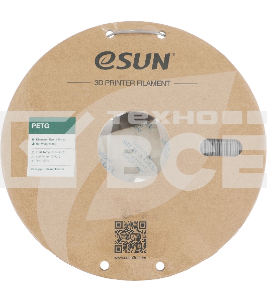 Пластик для принтера 3D Esun PETG175S1P1 PETG d1.75мм 1кг 1цв. серебристый