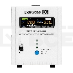 Стабилизатор напряжения ExeGate Expert Turbo AST-5000 (5000ВА, вход 80-260В, цветной дисплей, выход 220В±8%, КПД 98%, 5 уровней защиты, метал. корпус, 2*Schuko+клем.колодка, RTL), фото3