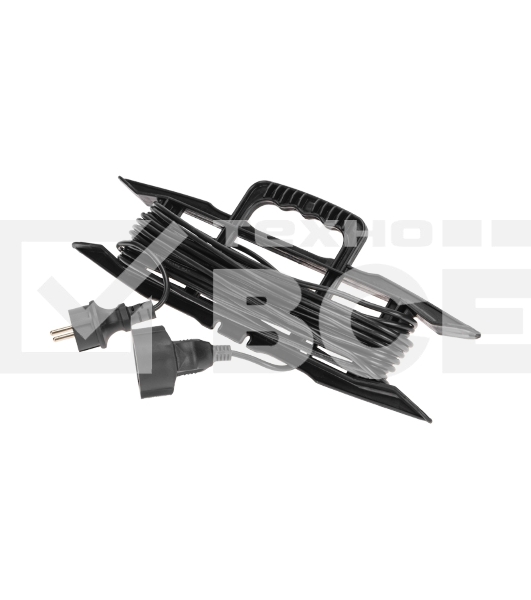 Удлинитель-шнур на рамке PROconnect ПВС 3х0,75 мм², 10 м, с/з, 6А, 1300 Вт, IP20, черный