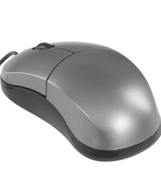 Мышь проводная Qumo Simple Office M92 серый, 1000 dpi, USB, кнопки - 3