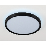 Потолочный светодиодный светильник Ambrella light FZ3050 BK черный IP44 24W+10W 6400+6400К D300*40 (Без ПДУ), фото5