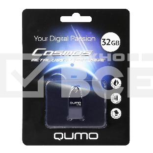 Флеш диск USB 2.0 QUMO 32GB Cosmos QM32GUD-Cos-d Dark
