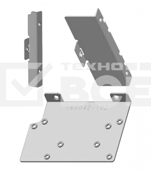 Рамка Chenbro 84H323610-058 Рамка крепления блока питания FSP550-50ERS в корпус RM236xx