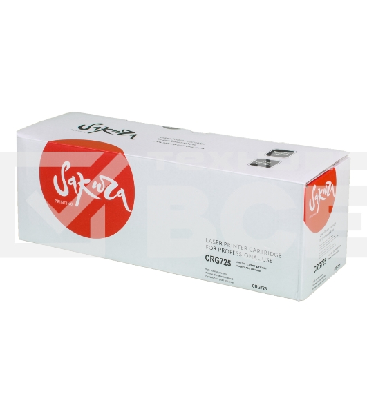 Картридж Sakura CRG725 для Canon LBP6000/6018/6020/6030/MF3010, черный, 1600 к.