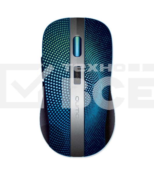 Мышь беспроводная Qumo Comfort M18 черный, 2400 dpi, радиоканал, USB, кнопки - 6
