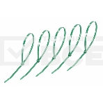 Хомут-стяжкa нeйлонoвая Rexant 300x4,8 мм, зеленая, упаковка 25 шт., фото 1