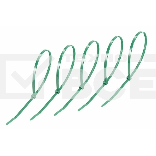 Хомут-стяжкa нeйлонoвая Rexant 300x4,8 мм, зеленая, упаковка 25 шт.