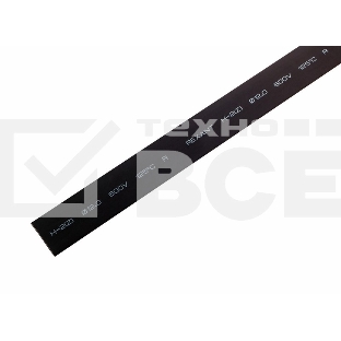 Термоусаживаемая трубка Rexant 12,0/6,0 мм, черная, упаковка 50 шт. по 1 м