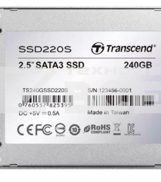 Накопитель SSD Transcend SATA III 240Gb TS240GSSD 220S 2.5