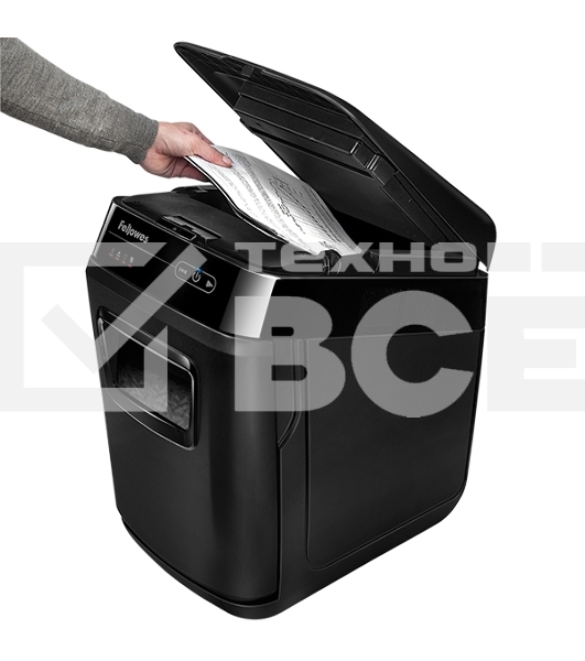 Шредер Fellowes AutoMax 130C (секр.P-3)/фрагменты/130лист./32лтр./пл.карты