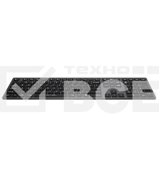 Клавиатура A4Tech Fstyler FBX50C беспроводная, USB, Bluetooth/Радиоканал, серый
