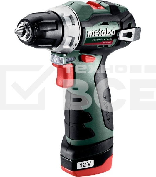 Дрель-шуруповерт Metabo PowerMaxx BS BL 12 601721500, Аккумуляторный, 12В, Кейс