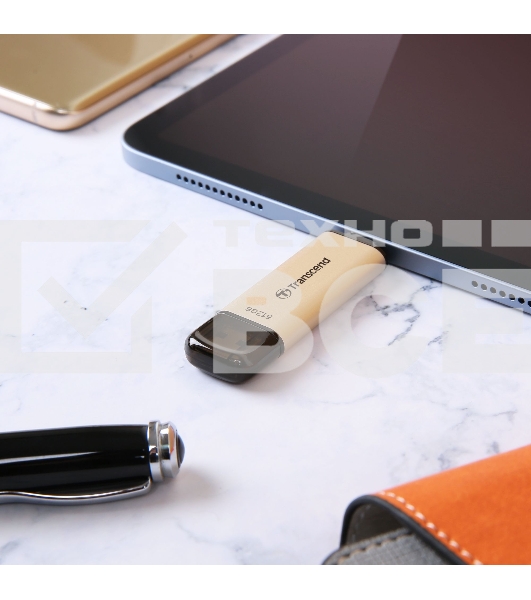 Флеш диск Transcend USB 256GB, JETFLASH USB3.2, TLC, High Speed, Type-C и Type A (420/400 МБ/с)