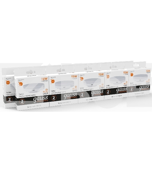 Лампа LED Gauss Elementary GX53 15W 1020lm 3000K 83815
