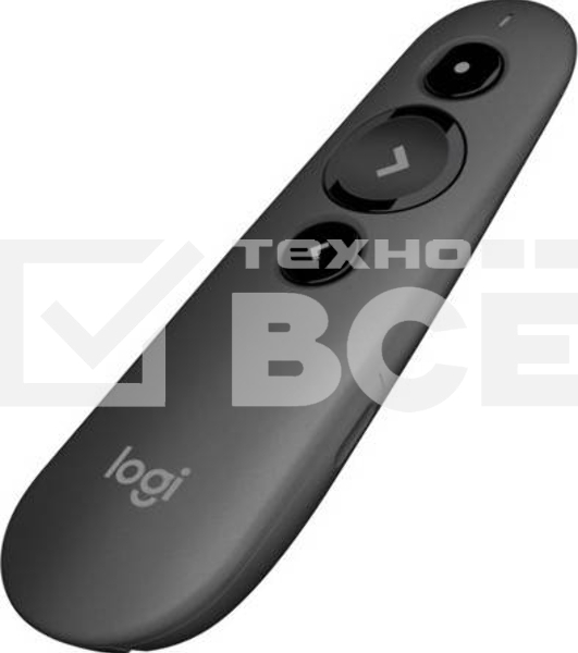 Презентер Logitech R500s Graphite черный, Bluetooth + 2.4 GHz, USB-ресивер , 3 программируемых кнопки, лазерная указка