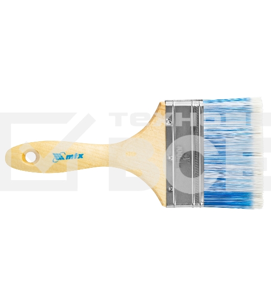 Кисть плоская 'Евро' 4', искусственная щетина, деревянная рукоятка MTX