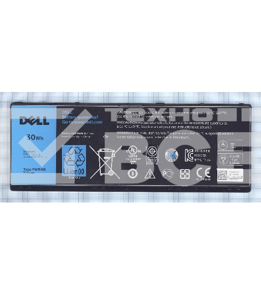 Аккумуляторная батарея (CT4V5, FWRM8, KY1TV) для планшета DELL LATITUDE 10