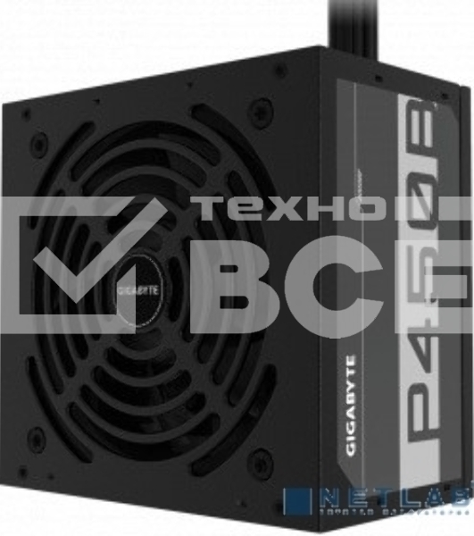 Блок питания Gigabyte GP-P450B, 450Вт, 80 PLUS Bronze, 120мм, черный