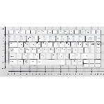Клавиатура для ноутбука Toshiba Satellite A200 A210 A300 M300 L300 M500 M505 серебристая, фото3