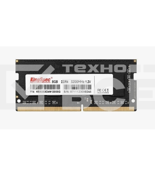 Оперативная память KINGSPEC KS3200D4N12008G, DDR4, 8GB (1x8 GB), 3200 MHz, CL22, SO-DIMM