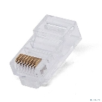 Коннектор Filum FL-NA-PLUG5E-1 RJ-45, 5E кат., 8p8c, 6 мкм, универсальный, для одножильного и многожильного кабеля, уп/100 шт, фото 1