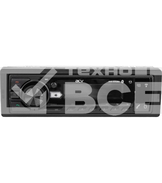 Автомагнитола ACV AVS-401UBG 1DIN 4x50Вт v5.0 AUX 2 (43342)