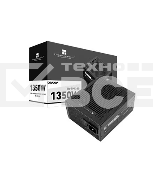 Блок питания Thermalright, 1350W 80+ Platinum (ATX, 3.0, PCIe 5.0, Full modular, 1x24(20+4)pin 600mm, 2xCPU 8(4+4)pin, 2xPCIe*2 8(6+2)pin, 2x12VHPWR PCIe 5.0 12+4pin 600mm, 6xSATA, 5xMOLEX4pin, Active, 120x120mm, 170x150x86mm, OPP, OVP, OTP, OCP, SCP, bla