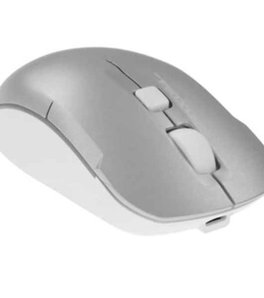 Мышь беспроводная A4Tech Fstyler FB26CS Air2 серебристый/белый, 2000 dpi, радиоканал, Bluetooth, USB, кнопки - 4