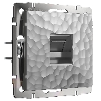 Розетка Ethernet RJ-45 (серебряный), фото 1