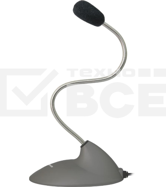Микрофон компьютерный Defender MIC-111, серый, кабель 1,5 м