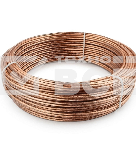 Акустический кабель Cablexpert CC-TC2x1,0-20M, прозрачный,  20 м, бухта
