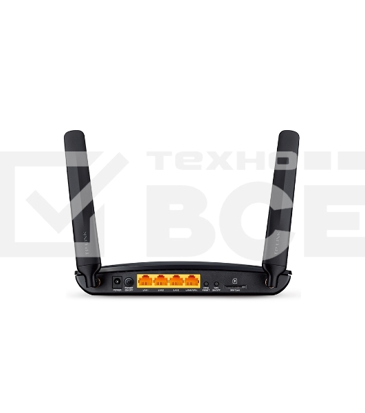 Маршрутизатор беспроводной TP-Link SOHO Archer MR200 (MR200) 10/100BASE-TX/4G черный
