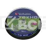 Диск CD-RW Verbatim 700Mb 10x Cake Box (10шт) (43480), фото2