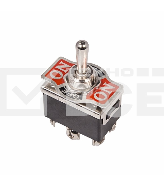 Тумблер 250V 15А (6c) ON-OFF-(ON) двухполюсныйRexant