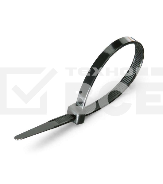 Нейлоновые стяжки FORTISFLEX КСС 8х300 черный 100 штук 50283