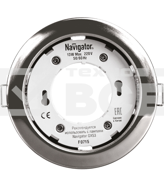 Светильник 71 279 NGX-R1-003-GX53 IP20 хром Navigator 71279