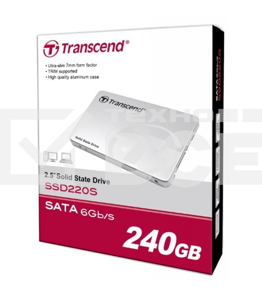 Накопитель SSD Transcend SATA III 240Gb TS240GSSD 220S 2.5