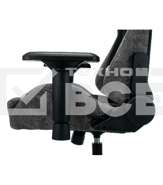 Кресло игровое Бюрократ VIKING 7 KNIGHT B FABRIC черный текстиль/эко.кожа крестовина металл/пластик
